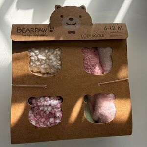 Bearpaw Cozy Socks Set Baby Girl 6-12M